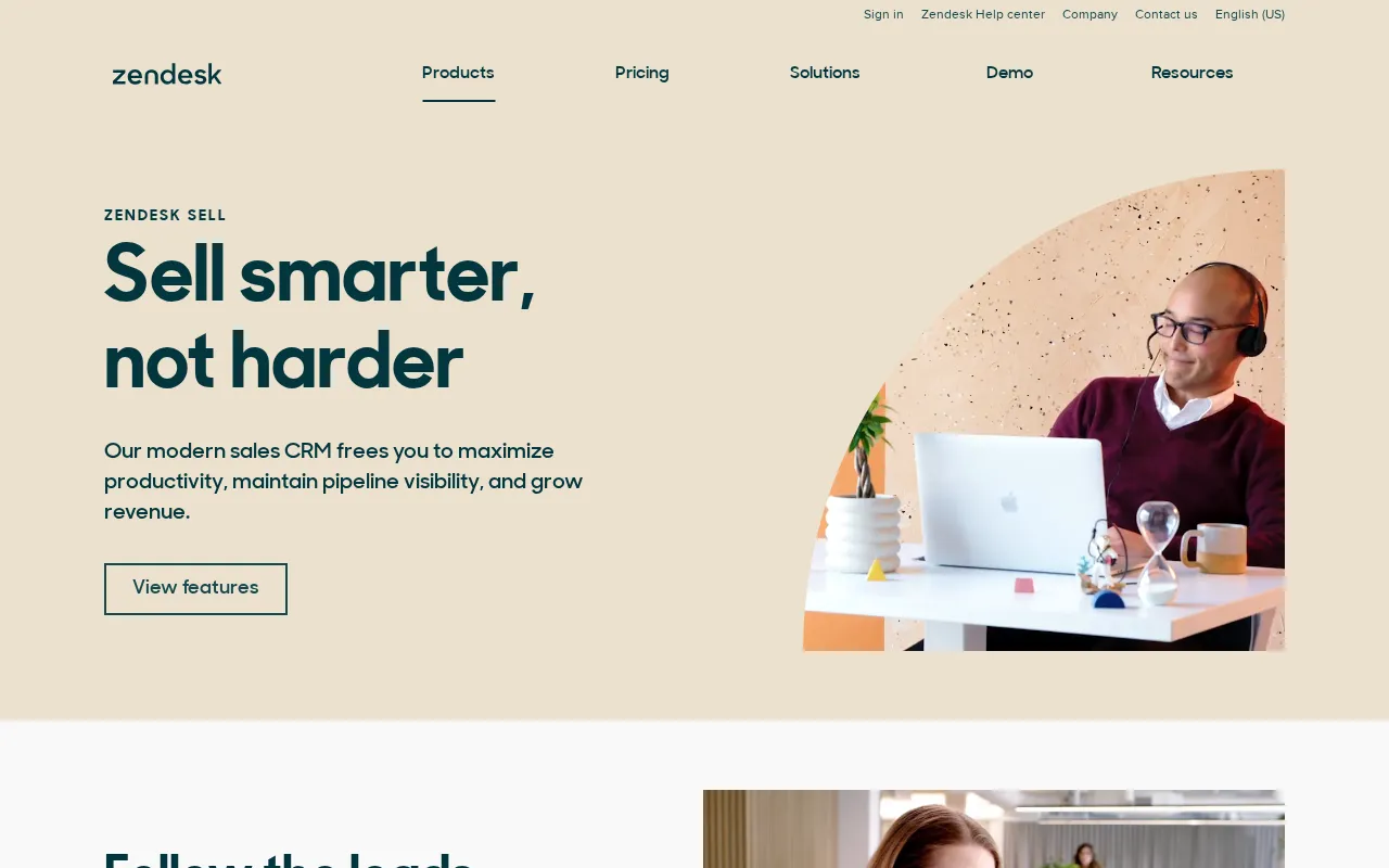 Zendesk Sell interface screenshot