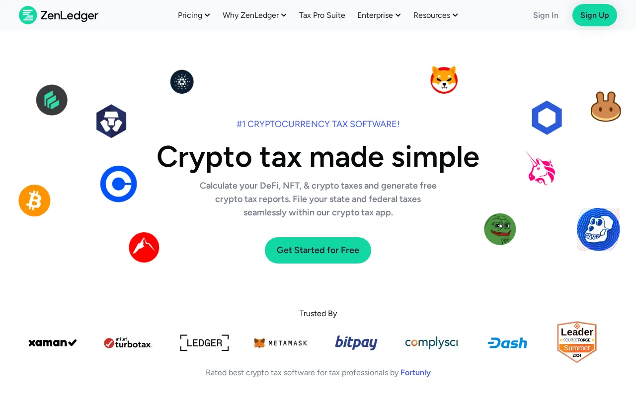 ZenLedger interface screenshot